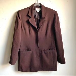 Talbots Brown Blazer Jacket